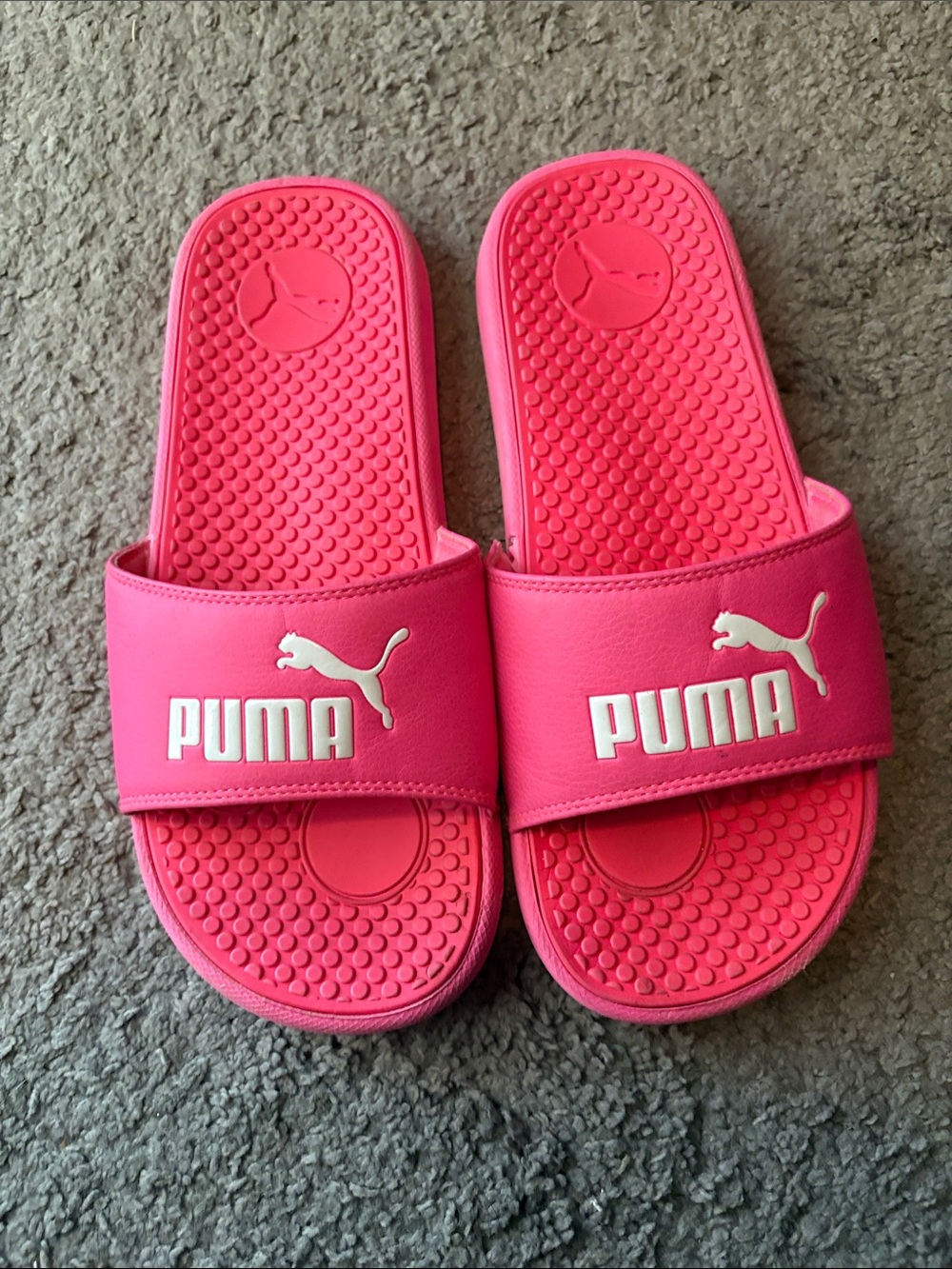 Puma Hot Pink Slide Sandals